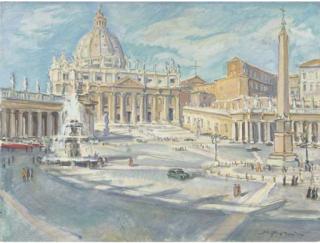 Jan Sluijters Jr. - Saint Peter\'S Church, Rome