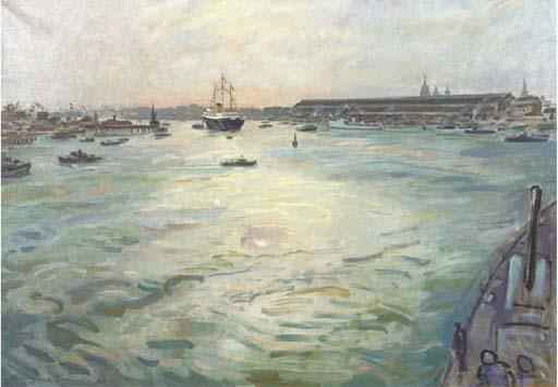 Jan Sluijters Jun. - The Britannia on the IJ, Amsterdam