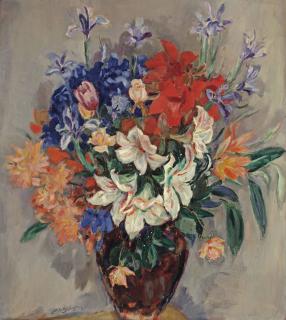 Jan Sluijters - A Lush Spring Bouquet