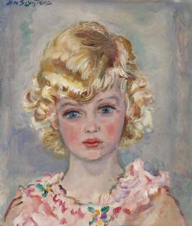 Jan Sluijters - A portrait of a young girl