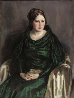 Jan Sluijters - A portrait of the wife of the artist, Greet Sluijters-van Cooten