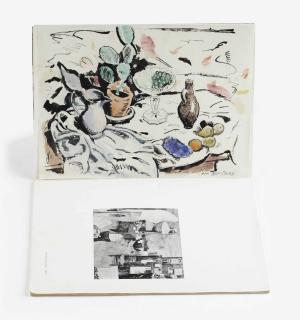 Jan Sluijters - A still life with fruits and a cactus