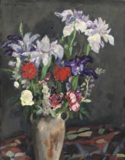 Jan Sluijters - A still life with irises and summer flowers