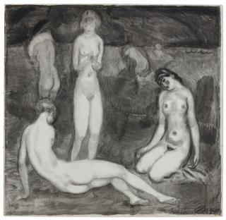 Jan Sluijters - Baadsters aan het strand (Bathing women at the beach)