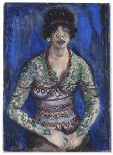 Jan Sluijters - Portret van Gesina Antonia (\'Tonia\') Milgens (1881-1932) (Portrait of Gesina Antonia (\'Tonia\') Milgens (1881-1932))