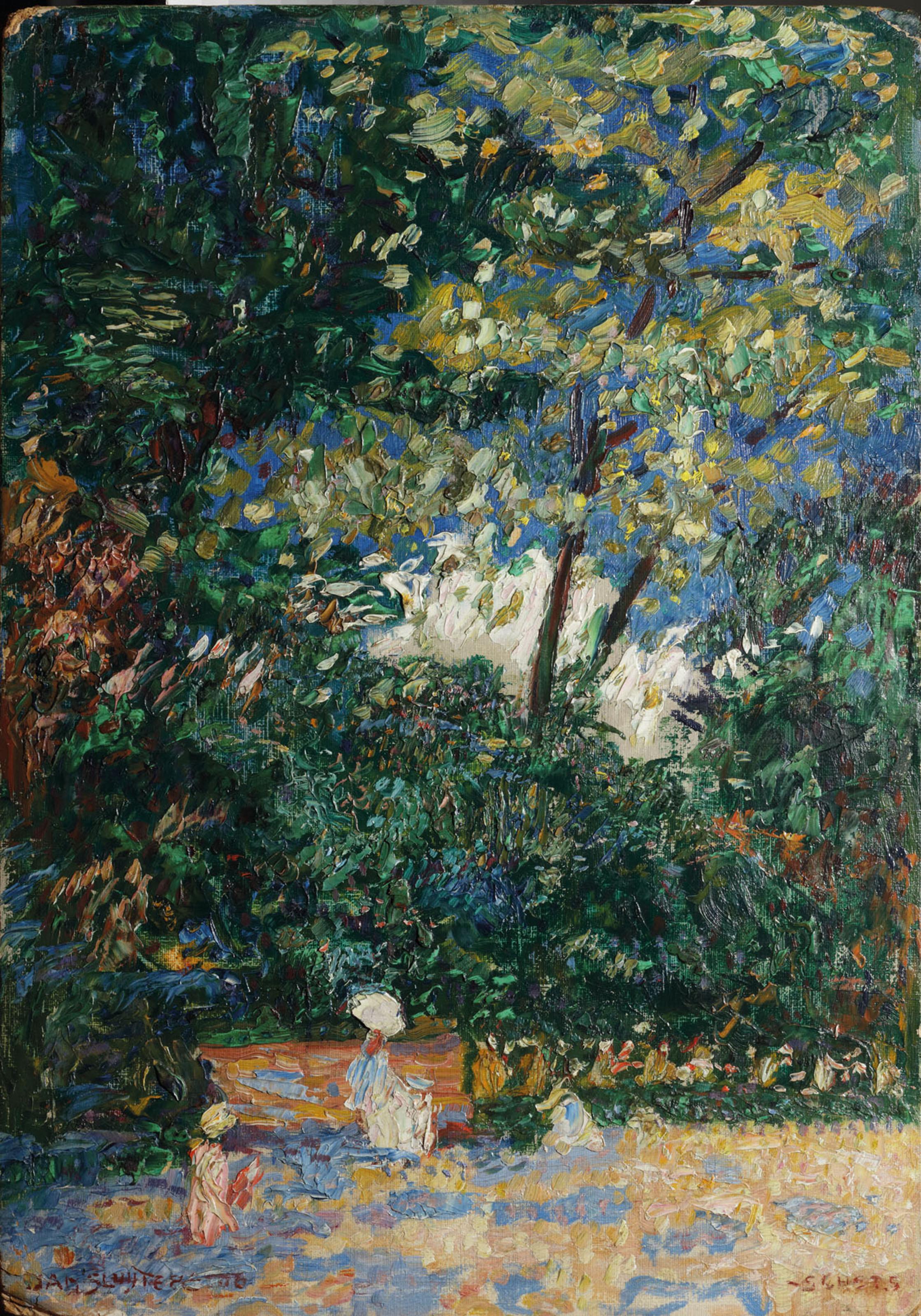 Jan Sluijters - Public garden in Paris