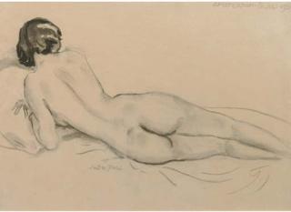 Jan Sluijters - Reclining nude