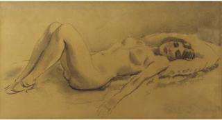 Jan Sluijters - Reclining nude