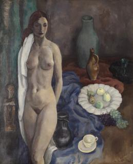 Jan Sluijters - Stilleven met staand naakt