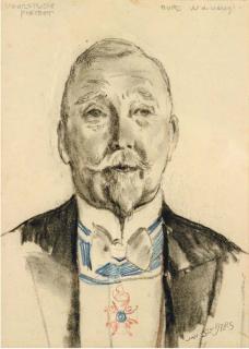 Jan Sluijters - Voorstudie Portret Burgemeester W. de Vlugt