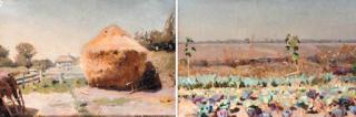 Jan Stanislawski - A haystack; and The vegetable garden