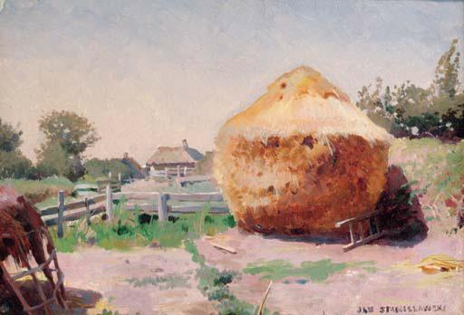 Jan Stanislawski - A haystack; and The vegetable garden