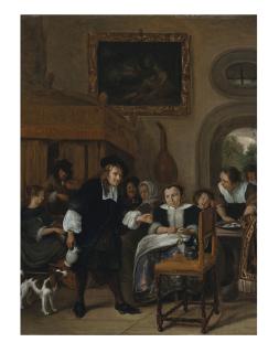 Jan Steen - The glass of wine