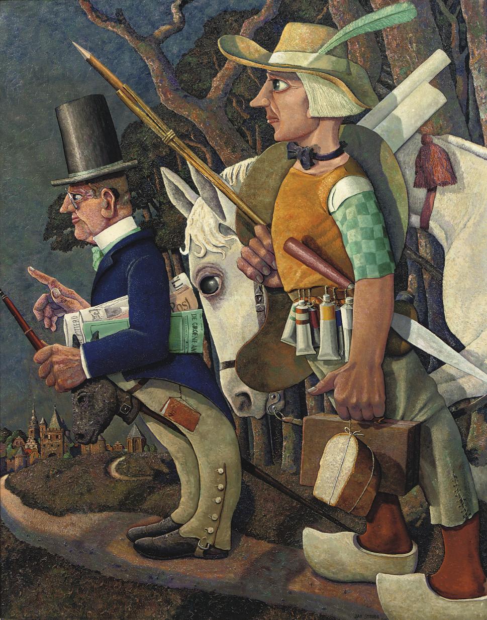 Jan Strube - Don Quichotte & Sancho Panza of \'De nieuwe fabrikant met zijn hoofdvertegenwoordiger\'