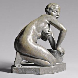 Jan Štursa - Czech girl Washing (Dívka Myjící Si Prsy)