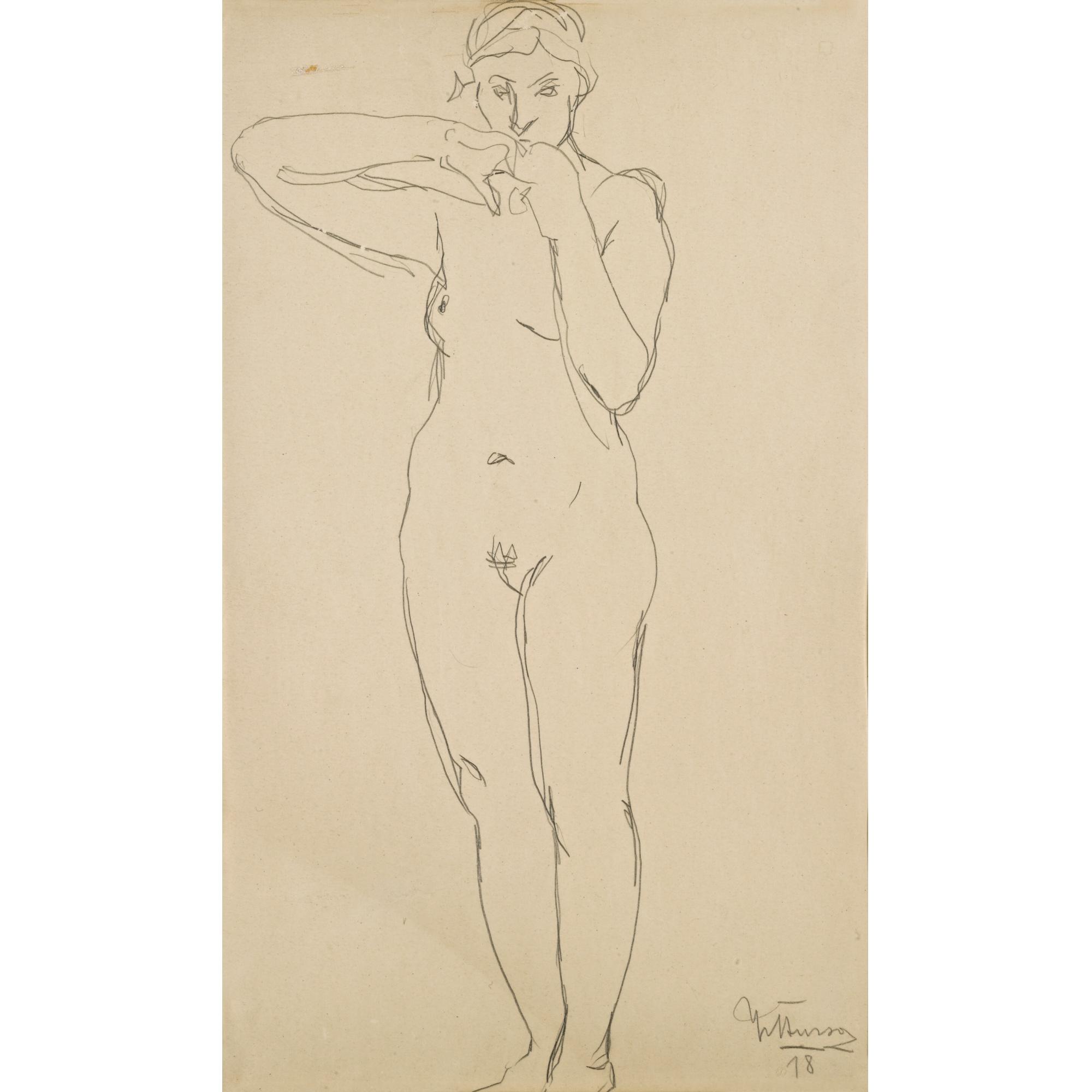 Jan Štursa - Czech standing Nude (Stojící Akt)