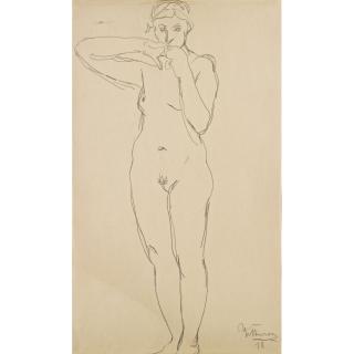 Jan Štursa - Czech standing Nude (Stojící Akt)
