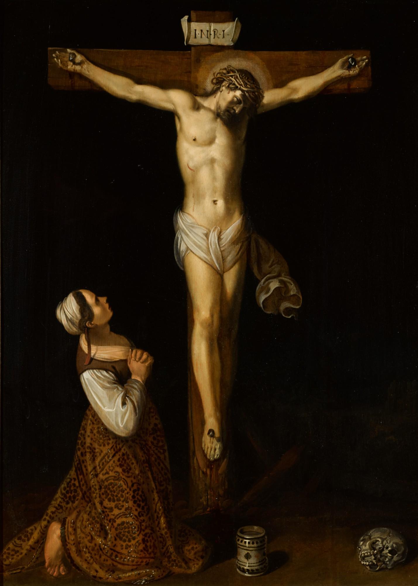 Jan Symonsz. Pynas - Mary Magdalene Kneeling At The Foot Of The Cross