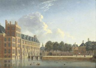 Jan Ten Compe - The Buitenhof, The Hague, seen from the Lange Vijverberg