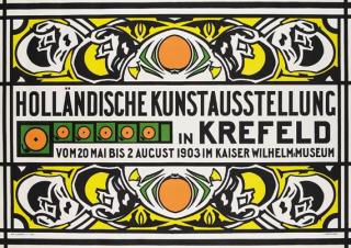Jan Thorn Prikker - Plakat: Holländische Kunstausstellung Krefeld