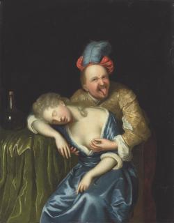 Jan Tilius - A libertine and a sleeping lady