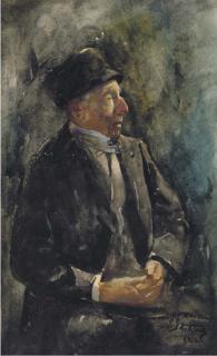 Jan Toorop - A portrait of a man