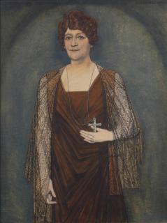 Jan Toorop - A portrait of Mrs. Knoops-Terhoeven