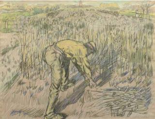 Jan Toorop - Boonensnijder; Harvesting Beans