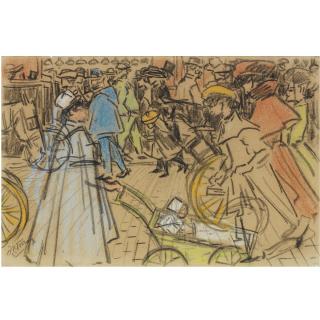 Jan Toorop - Dutch Figuren Op Parijse Boulevard