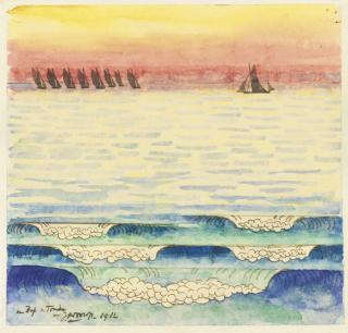 Jan Toorop - Dutch ships At Sea