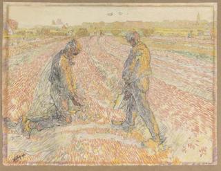 Jan Toorop - Gathering potatoes
