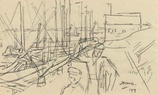 Jan Toorop - In a harbour