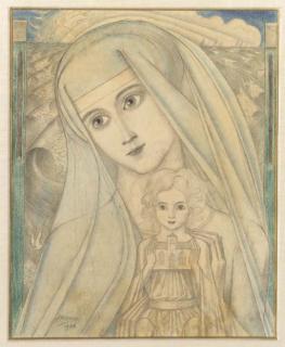 Jan Toorop - Madonna and child