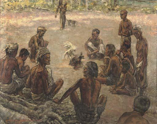 Jan Van Aken - A cock fight