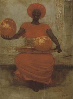 Jan van Beers - An African Melon Seller