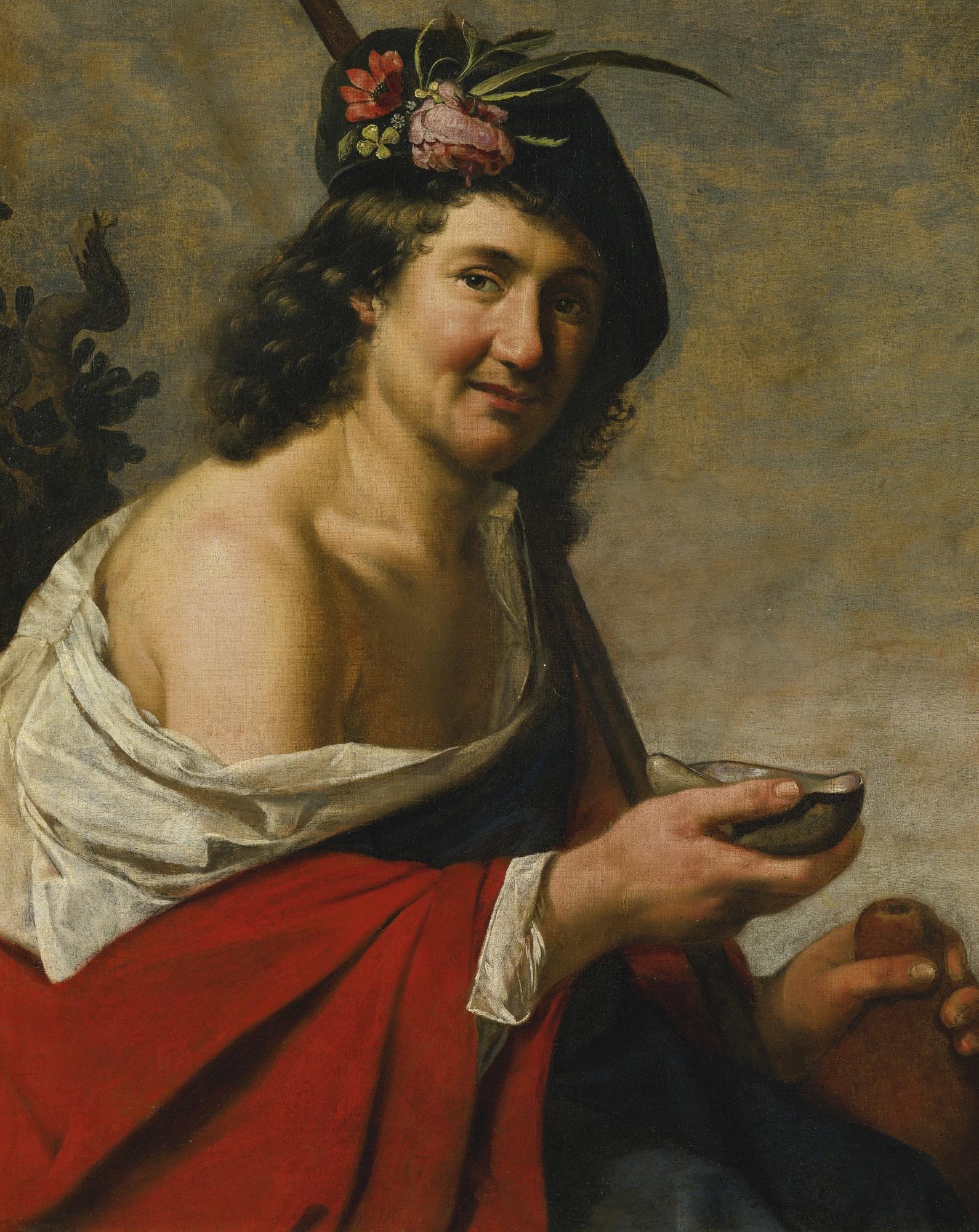 Jan Van Bijlert - Shepherd With A Drinking Bowl, Possibly Daifilo