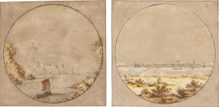 Jan Van Call The Elder - A Pair Of Rhine Views