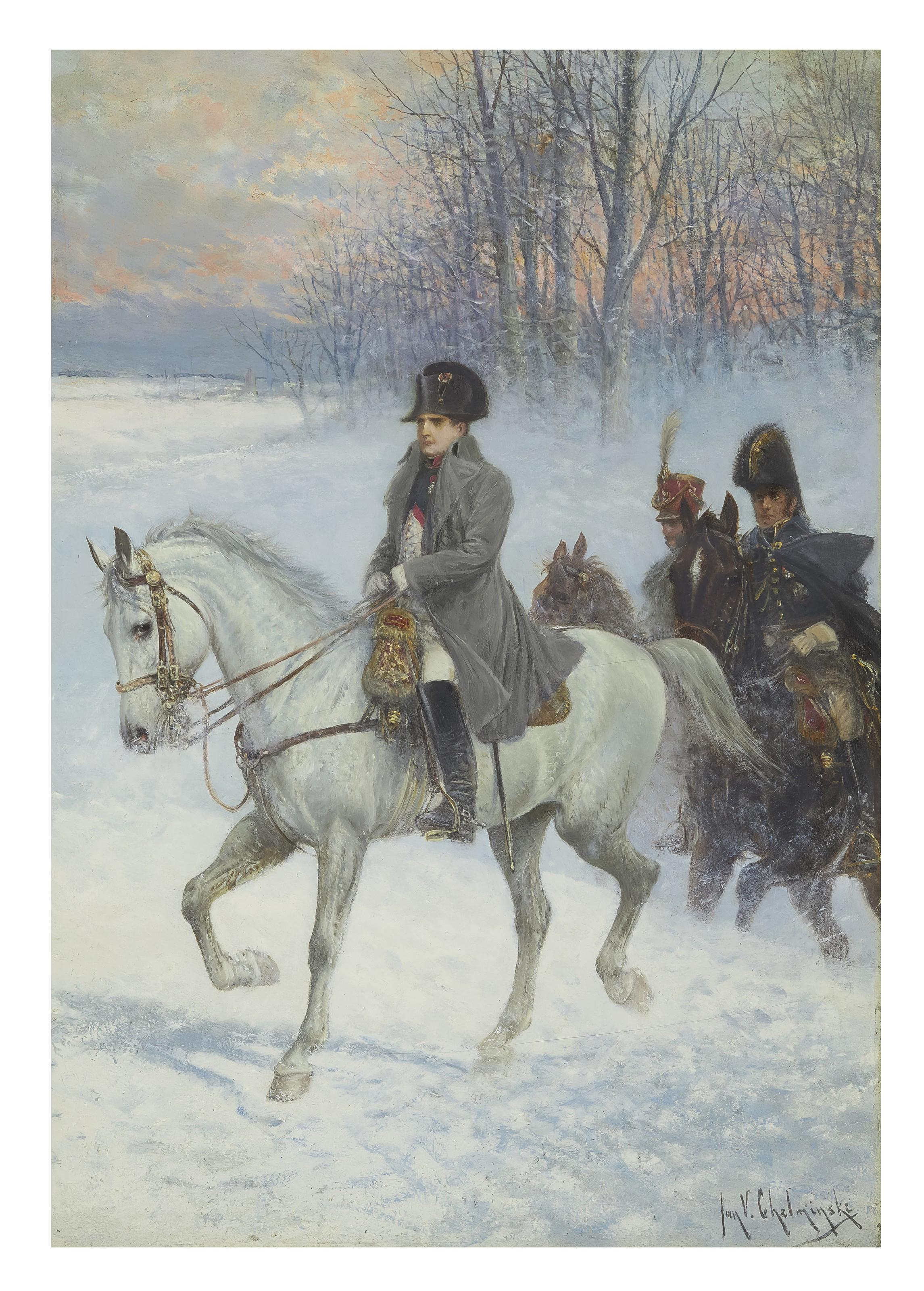 Jan Van Chelminski - Napoleon and his Officers, Russian Campaign, 1812