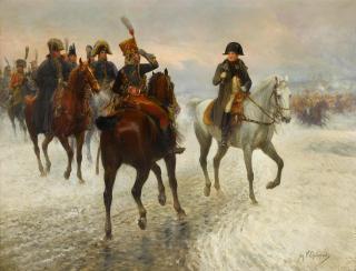 Jan Van Chelminski - Napoleon and Prince Poniatowki\'s army during the Russian campaign