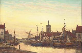 Jan van Couver - Early Morning Middelburgh, Holland
