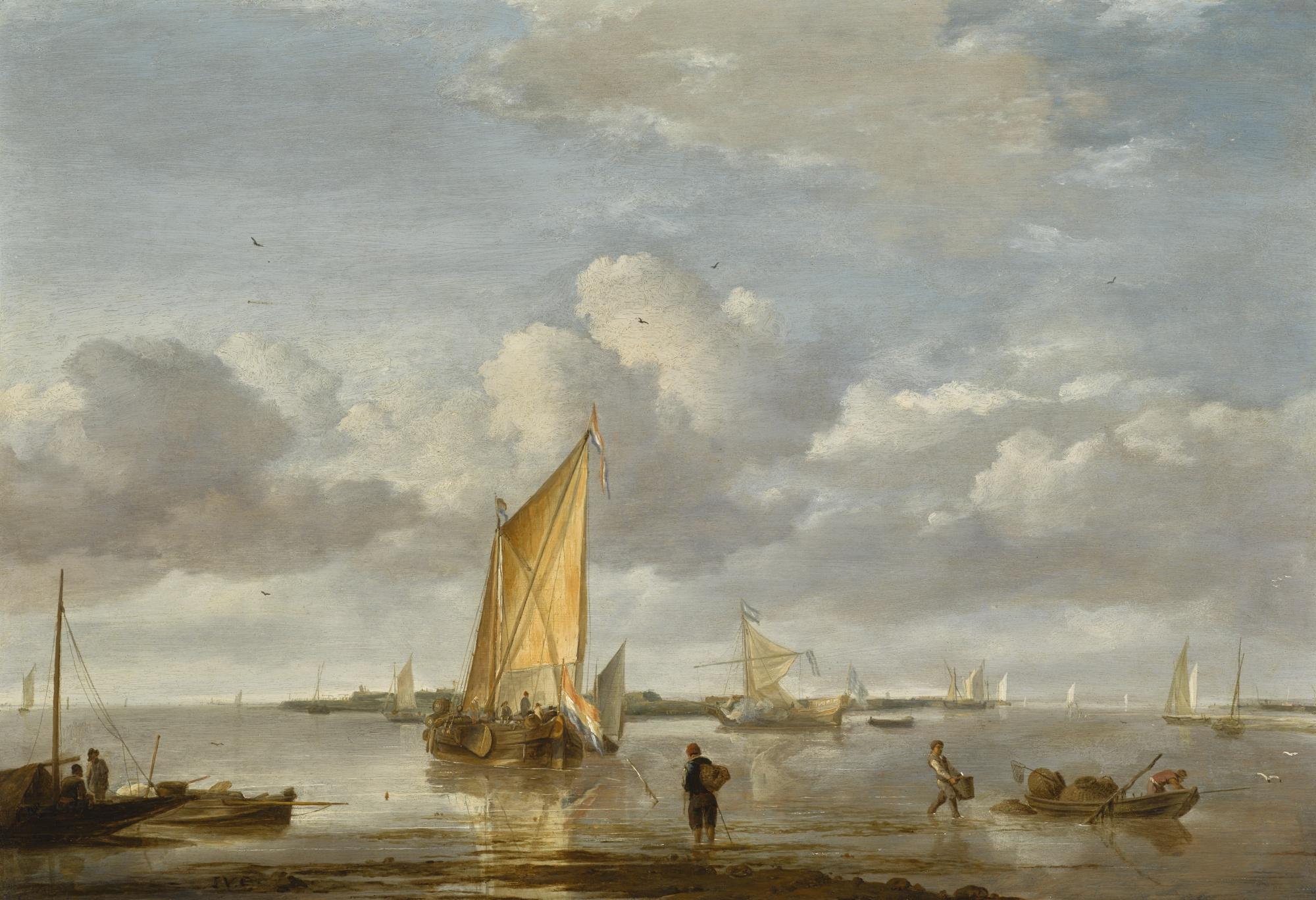 Jan Van De Cappelle - A Calm Sea