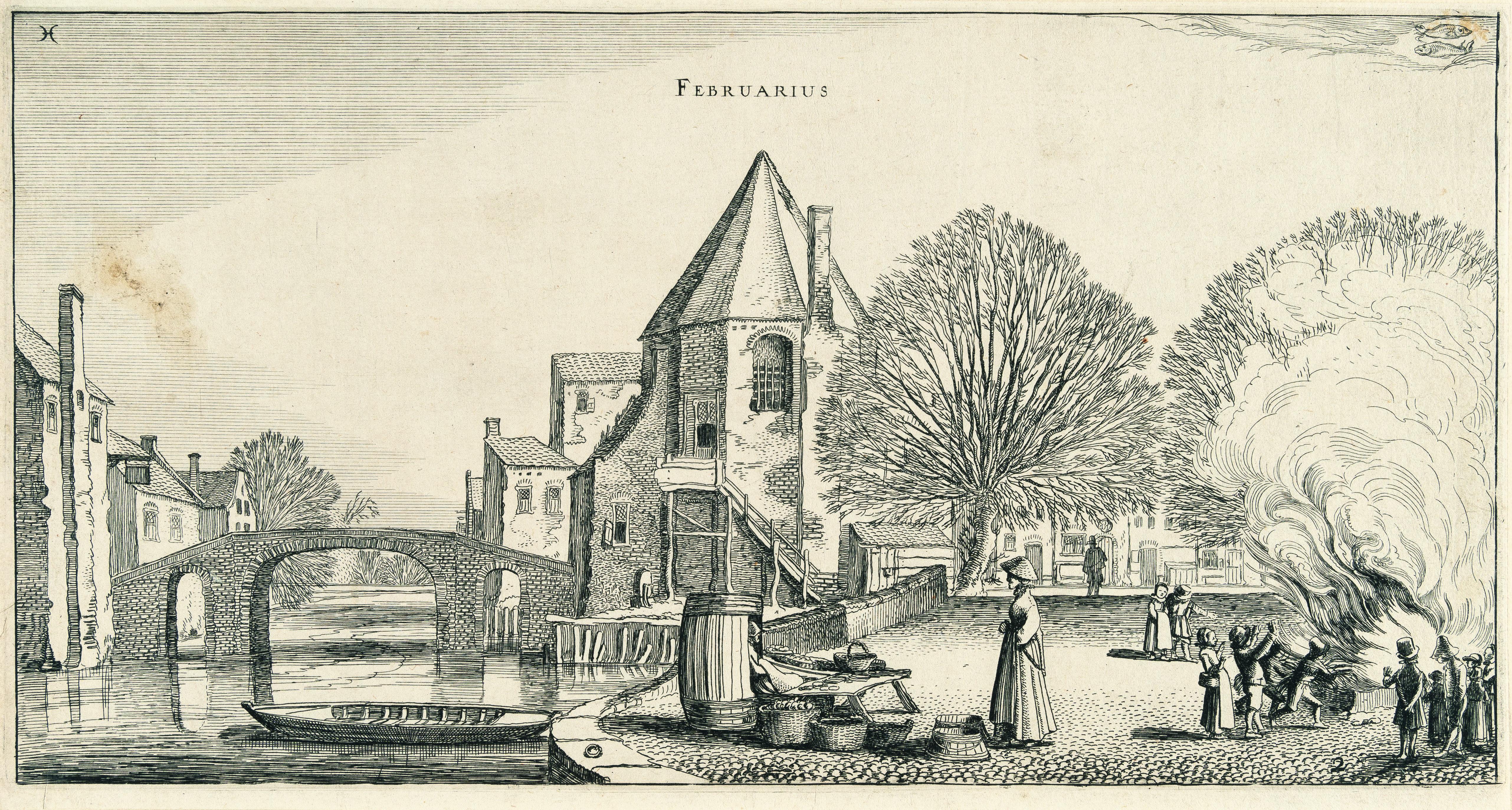 Jan van de Velde II. - 12 Bll.: Die Folge der zwölf Monate