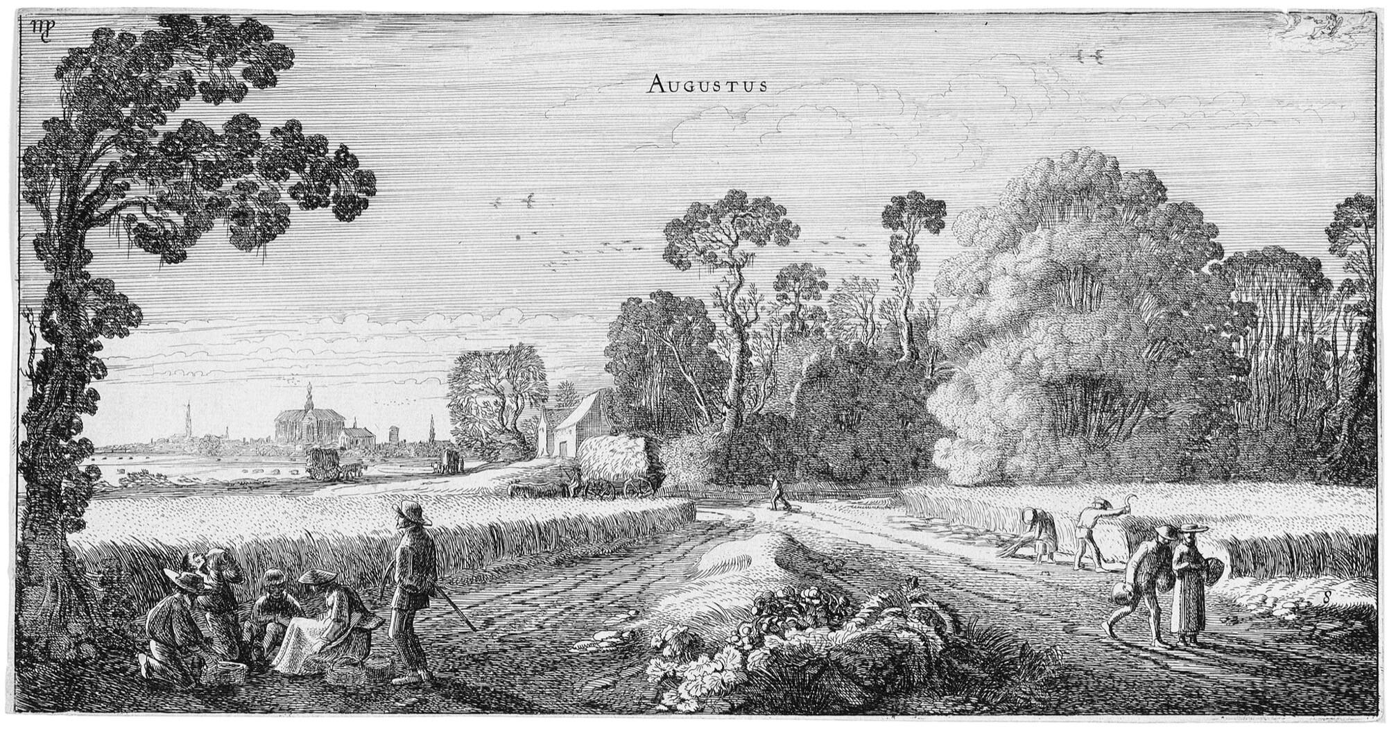 Jan van de Velde II. - 2 Bll.: Februar – August.