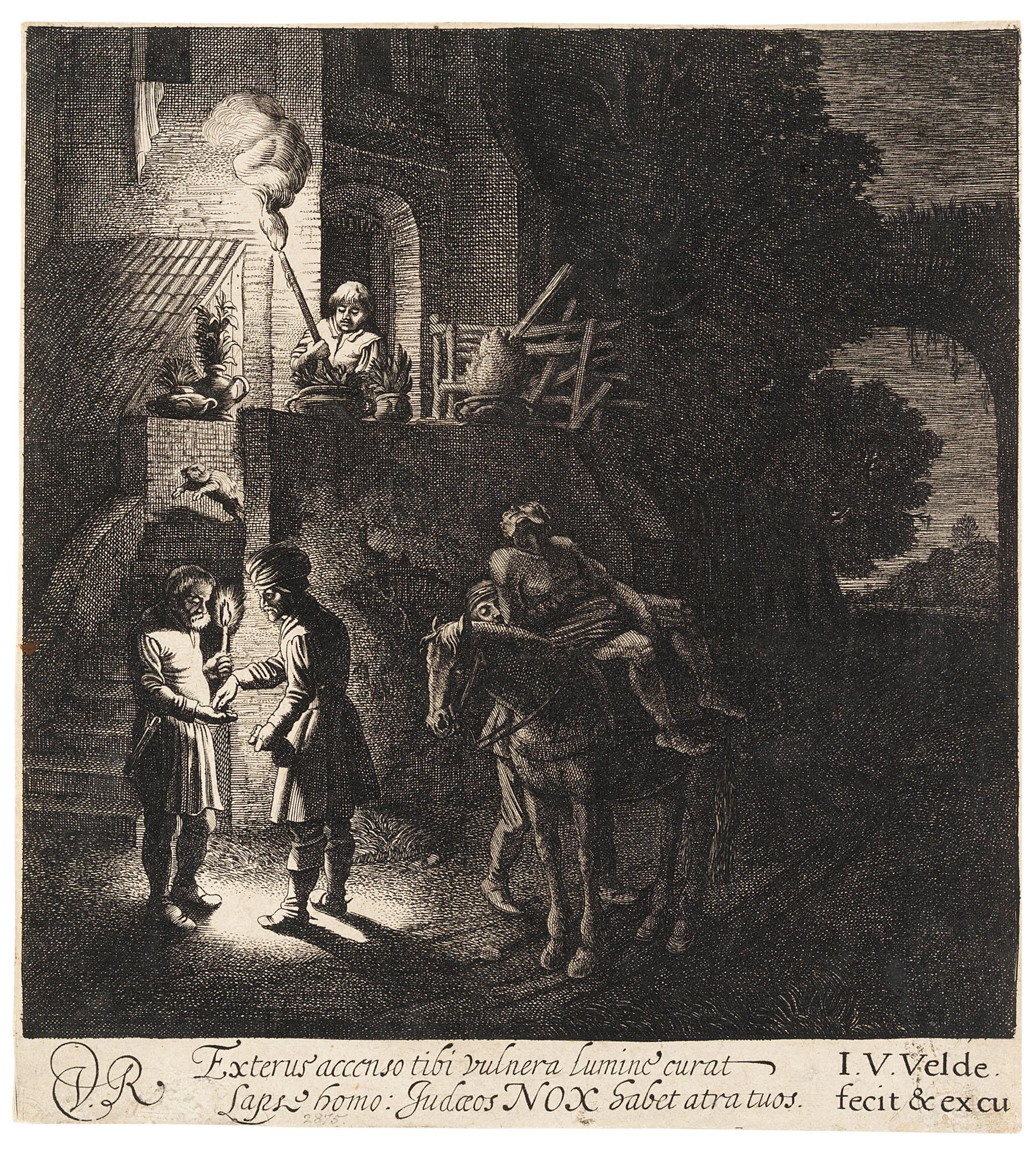 Jan Van De Velde Ii - The Good Samaritan paying the Innkeeper