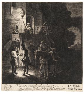 Jan Van De Velde Ii - The Good Samaritan paying the Innkeeper