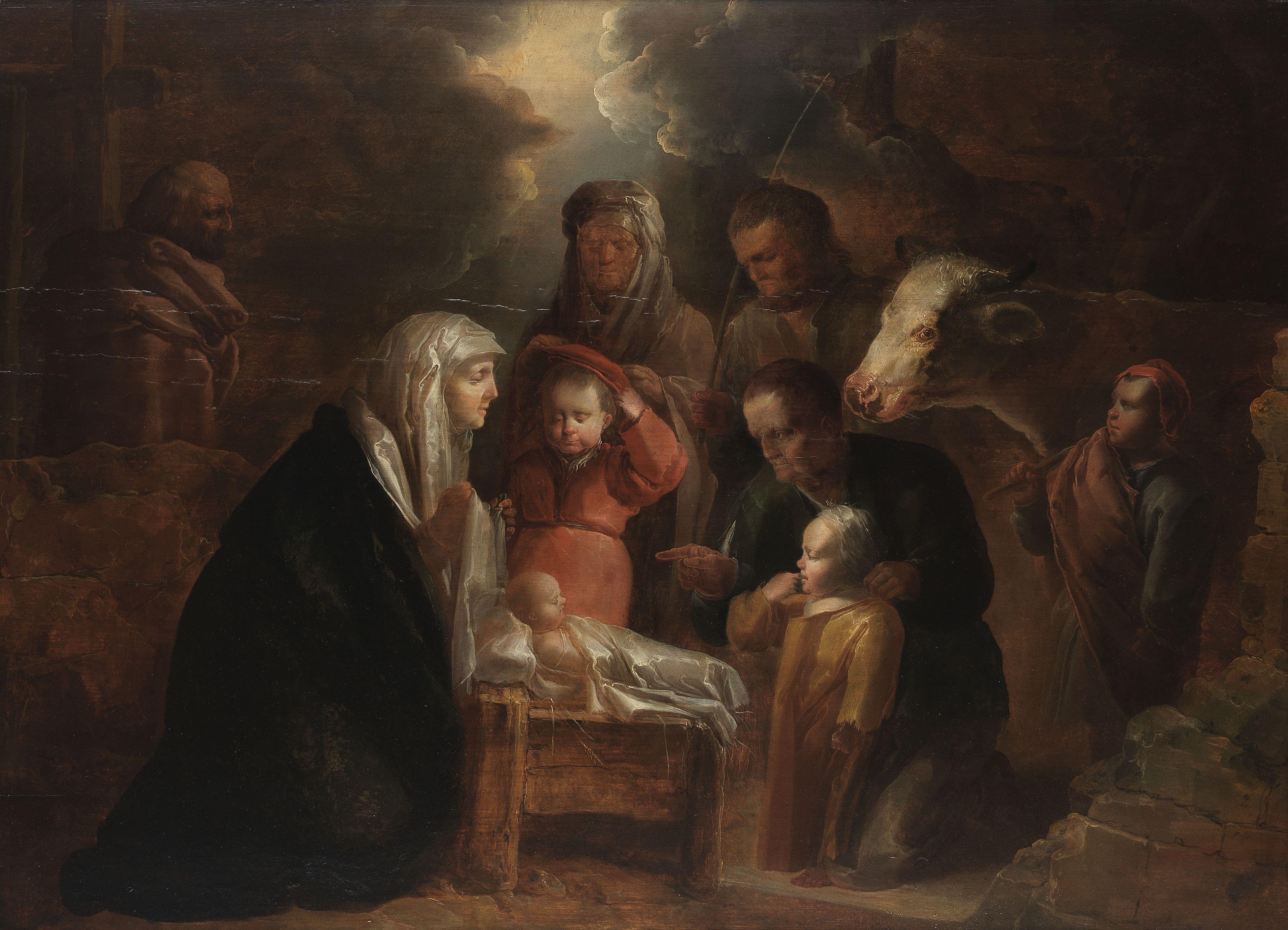 Jan Van De Venne - The Adoration of the Shepherds