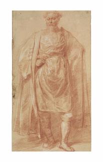 Jan Van Den Bergh - A Standing Man In Oriental Costume