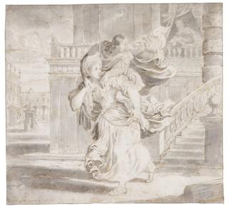 Jan Van Den Hecke The Elder - The Banishment of Hagar and Ishmael