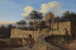 Jan Van Der Heyden - A capriccio view of Arnhem