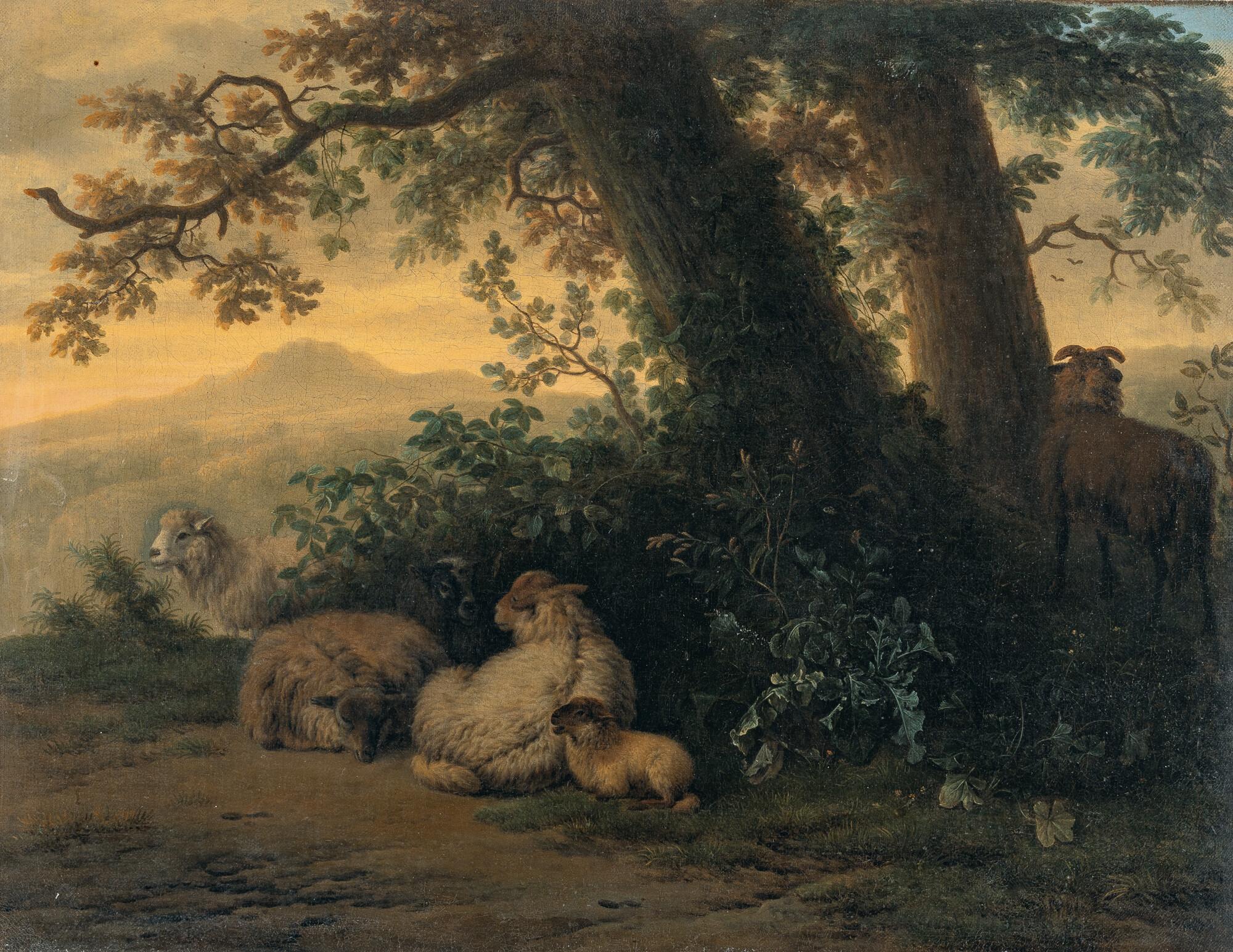 Jan van der Meer d. J. - Ruhende Schafe